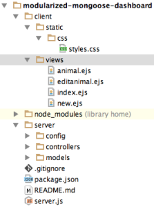 modularized node.js directory structure