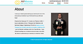 MP Ministry - Desktop About page