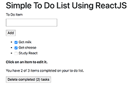 Simple React To Do App